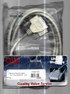 Serial Or Parallel Strt Thru Cable DB25M/F 15FT - PC306-15M NEW - Picture 1 of 2