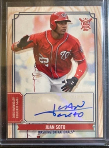 Juan Soto AUTO Topps Big League 2019 Certified 2nd Year Autograph SP NY Mets HOF - Picture 1 of 2