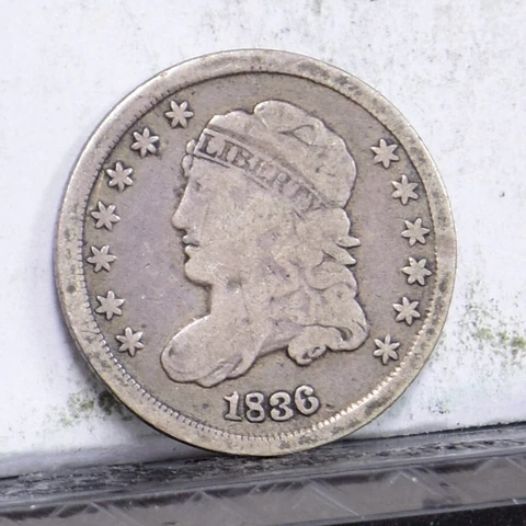 1836 Half Dime - Large 5 - VG (#47147) Cover