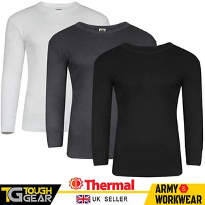 Kids Thermal Underwear Full Sleeve Top Heat Trap Fabric Warm Cosy Winter Warm - Picture 1 of 6