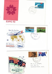 Australia 1970 Group of FDCs      (3 items) - Picture 1 of 1