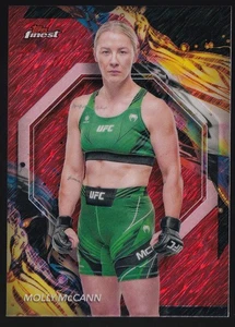 Molly McCann Uncommon Red Shimmer Refractor 2024 Topps Finest UFC - Picture 1 of 2