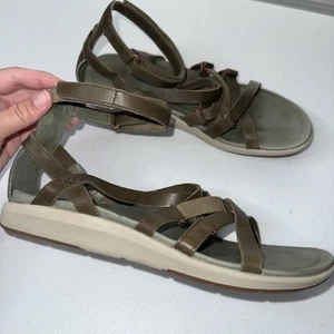 Merrell Women’s Kalari Shaw Mid Sandal in Olive Size 8 - Picture 1 of 7