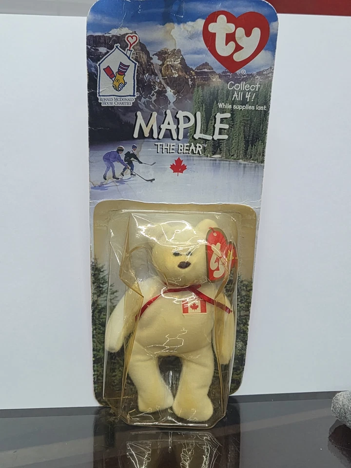 TY BEANIE BABY MAPLE THE BEAR VERY RARE ERRORS 1993 McDONALDS  - Image 1 of 4