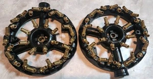 (2x) 32 Tips Propane Gas Jet Burne 160,000 BTU Commercial Cast Iron Brass Burner - Picture 1 of 4