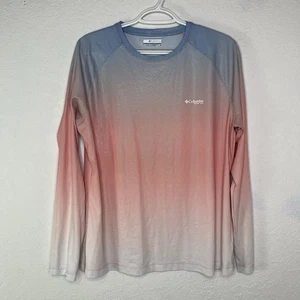 Columbia PFG Women Long Sleeve tee Size L Ombre Pastel Colors, Spring, Outdoor - Picture 1 of 8