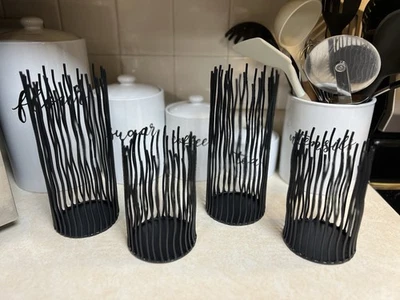 Candelabro de hierro de cuatro metales - Candelabro de pilar negro - Centro de mesa moderno Foto 1 de 4