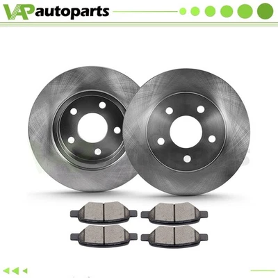 Rear Brake Rotors-Pads for Chevy Malibu Cobalt HHR Pontiac G6 G5 Saturn Aura Ion - Image 1 of 4