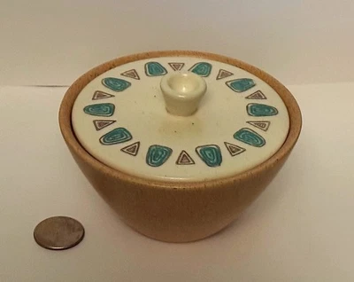 Azúcar Metlox Poppytrail Navajo con tapa vintage cerámica de California vintage Foto 1 de 4