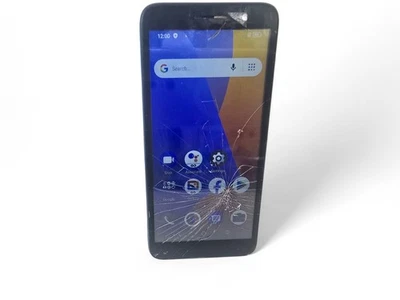 Alcatel 1 (5033XR) Black Unlocked 16GB Android Touchscreen Smartphone Cracked - Image 1 of 4