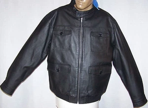 Chaqueta de cuero para hombre Sa Mode talla: grande 1008 - Imagen 1 de 9