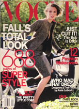 VOGUE Magazine US September 2000 BRIDGET HALL Angela Lindvall SHALOM HARLOW