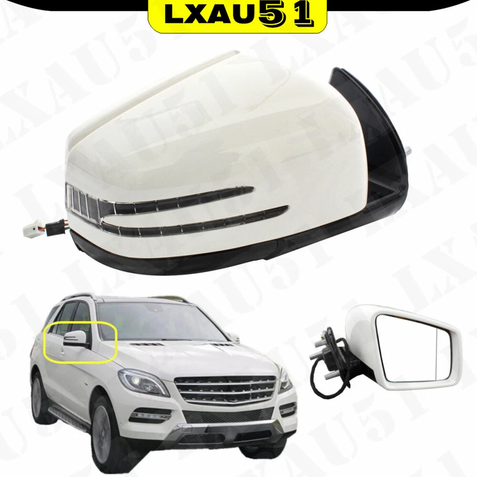 Espelho de poça aquecido pintado à direita para Mercedes Benz W164 X164 2005-2011 - Imagem 1 de 4