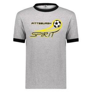 Pittsburgh Spirit Ringer T-shirt | MISL Soccer Team - Picture 1 of 3