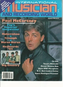 International Musician January 1985 Paul McCartney - Picture 1 of 1