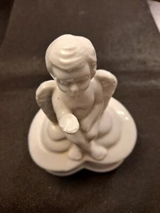 ANGEL HEART AND ANGEL CANDLE IN TRINKET BOX!   e2146UCX - Picture 1 of 6