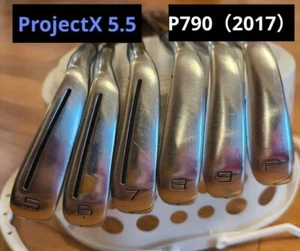 TaylorMade Iron Set Taylor Made P790 Iron Set 6pcs 5-PW Project X 5.5 Japan - Picture 1 of 4
