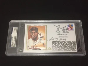 Larry Doby Signed 1998 First Day Cover HOF Inductee Indians PSA COA  83398510 - Picture 1 of 5