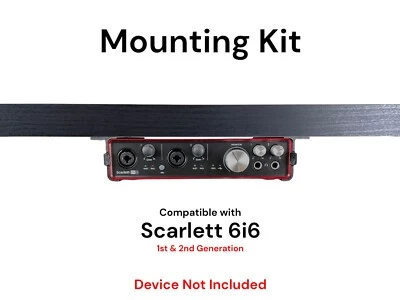 Desk Mount Kit for Focusrite Scarlett 6i6 (Gen 1 & 2), Under Desk Mount Brackets - Image 1 of 4
