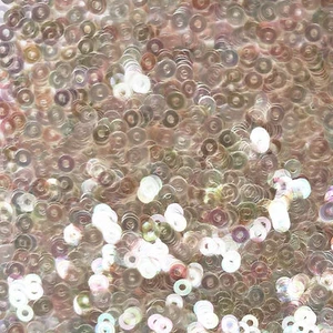 4 mm Lentejuela Plana Rosa Transparente Tono Cálido Cristal Super Brillante Arco Iris Agujero Medio - Imagen 1 de 1