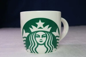 Starbucks 14 oz Tasse Green Siren Mermaid Logo Large White Coffee Mug - Bild 1 von 4