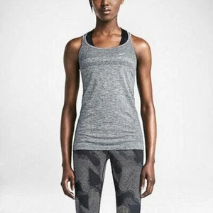 Canotta Nike donna taglia S Dri-fit grigia in maglia con spalline running 645032 nuova senza etichette funzionante - Foto 1 di 6