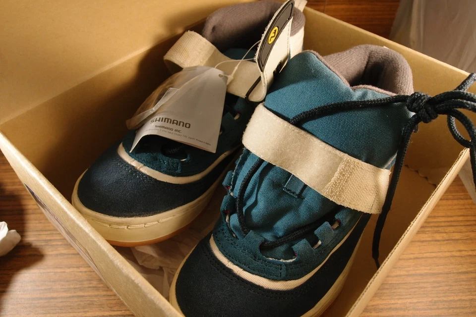 Tênis de ciclismo masculino NOS Shimano SPD BMX SH-MX80 38 tamanho (5) com cadarço - Imagem 1 de 4