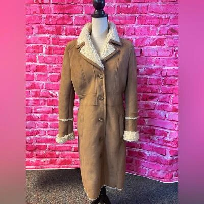 Abrigo Marc New York Andrew Marc cuero sintético tostado/piel Foto 1 de 4