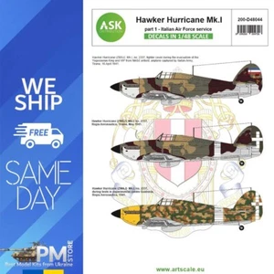 ASK D48044 1/48 Hawker Hurricane Mk.I Part 1 - Italian / Jugoslavian AF Decal - Bild 1 von 4