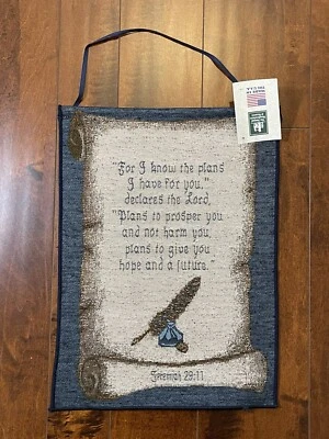 Manuel Woodworkers & Weavers "Porque yo sé..." Tapiz de Escritura Bannerette Foto 1 de 4