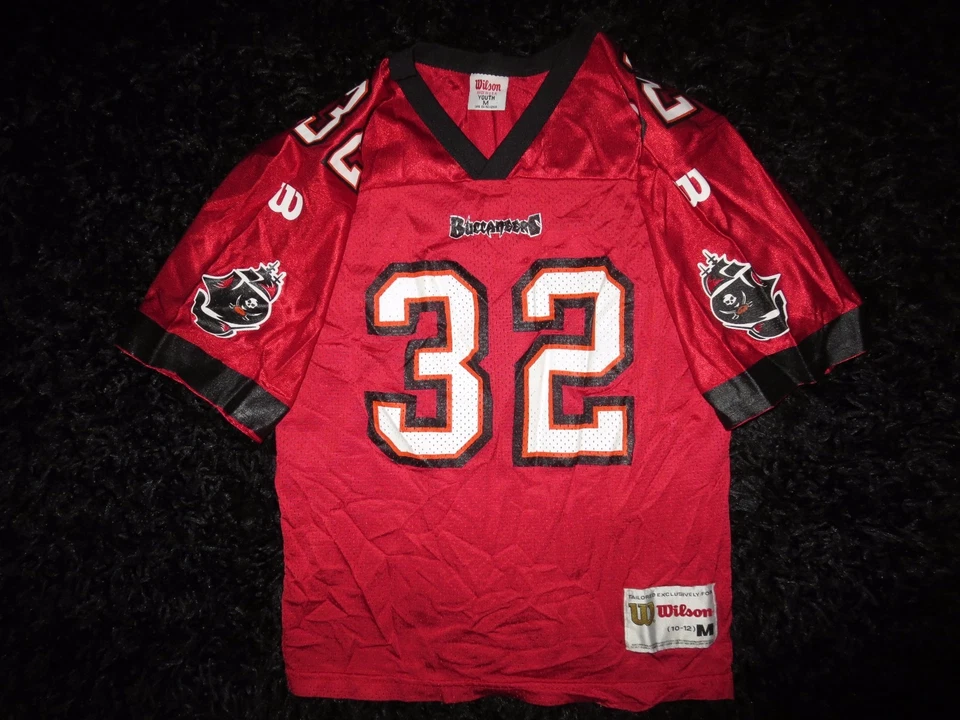 Camiseta Eric Rhett #32 Tampa Bay Buccaneers Wilson NFL Juvenil M 10-12 Florida Foto 1 de 4