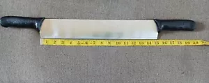 Cuchillo para queso ~ hoja de 16 pulgadas ~ asas dobles de plástico negro de 5" - Imagen 1 de 1