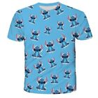 Kids Adult Disney Lilo Stitch Cartoon Casual Short Sleeve T-shirt Tee Top Gifts