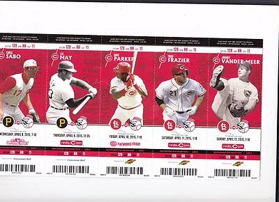 2015 CINCINNATI REDS PICK YOUR GAME 2ND half TICKET STUB ALL STAR SEASON CUETO - Image 1 of 4