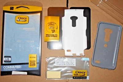 Funda de teléfono OtterBox elegante protección LG G Flex Commuter Series - blanca/gris Foto 1 de 4