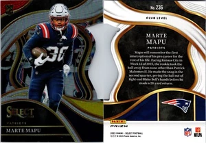 2023 Select Football Red / Black / Yellow Die-Cut #236 Marte Mapu (RC) 270 - Picture 1 of 1