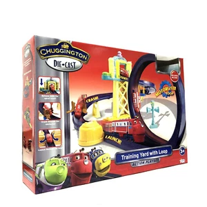 CHUGGINGTON TRAIN TRAINING YARD LOOP TRACK MOTORISED PLAY SET w WILSON DIECAST - Picture 1 of 11