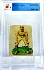 1888 R and S Artistic Indianapolis National No.6 BGS Authentic Vintage Baseball