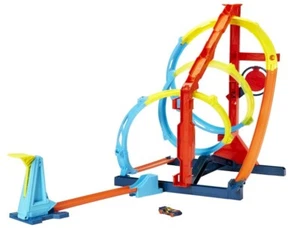 Hot Wheels Korkenzieher Twist Track Set Gleisbauer Unbegrenzter Bausatz inkl. 1 Auto Neu - Bild 1 von 12
