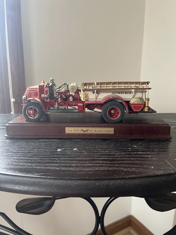 The 1926 Mack AC Rotary Pumper Fire Truck No Box (with Stand, A Bit Dusty)  - Image 1 of 4