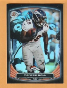 Montee Ball Denver Broncos 2014 Bowman Negro #V38 Wisconsin Badgers - Imagen 1 de 2