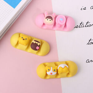 2Pcs Cartoon Cable Holder Silicone Cable Winder Wire Organizer Management Clip