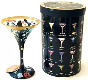 Lolita Fright Night handbemalt 7 Oz. Martini Glas Halloween Motiv - Bild 1 von 8