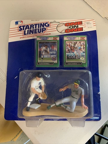 1989 One on One  ALAN TRAMMELL Tigers JOSE CANSECO A's Starting Lineup Box 23 Cover