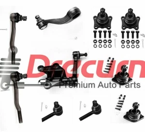 10Pcs Upper & Lower Ball Joint Tie Rod Idler Arm& Pitman Arm Kit For Toyota 4WD - Foto 1 di 8