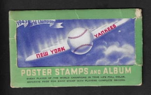 1943 NEW YORK YANKEES  Poster Stamps and Album (Missing Stamps) - Picture 1 of 5