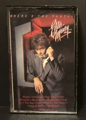 Eddie Money - Where's The Party  - Cassette Tape - CBS/Wolfgang Records - 1983 - Image 1 of 3