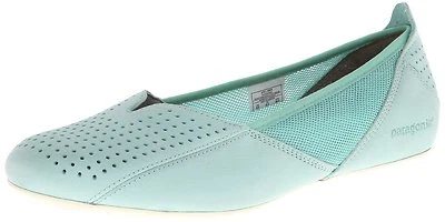 ZAPATOS PATAGONIA Maha BALLET PLANOS CUERO sin cordones Breathe Aqua AZUL Mujer 8.5 9 Foto 1 de 4