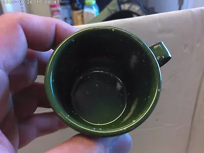 1990's Vintage Enamelware mini expresso cup 4oz green (Pack of 4) - Image 1 of 3