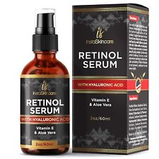Retinol Serum For Face Anti Aging + Hyaluronic Acid Vitamin A E Aloe Vera